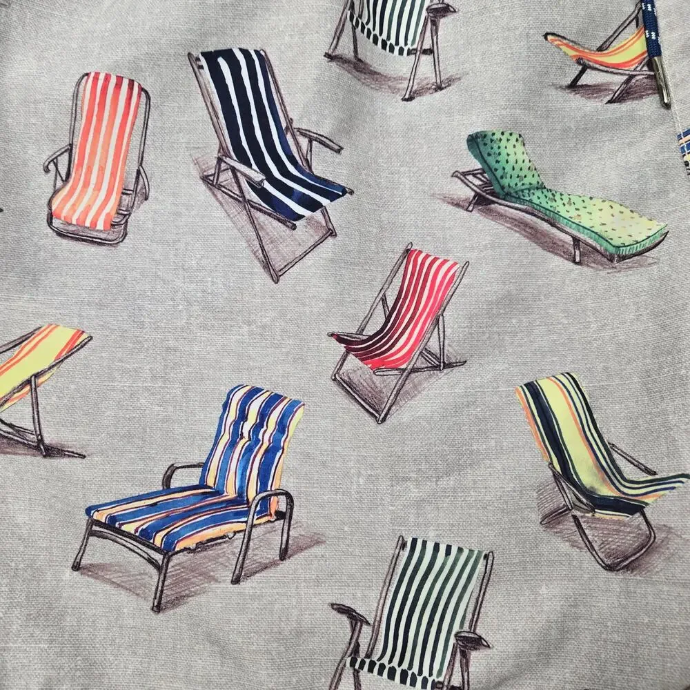 Tommy Bahama Relax Men's Swim Shorts Naples Novelty Beach Chair Print Lined XXL